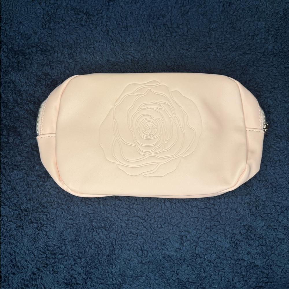 Lancome Soft Pink Rose Cosmetic Bag